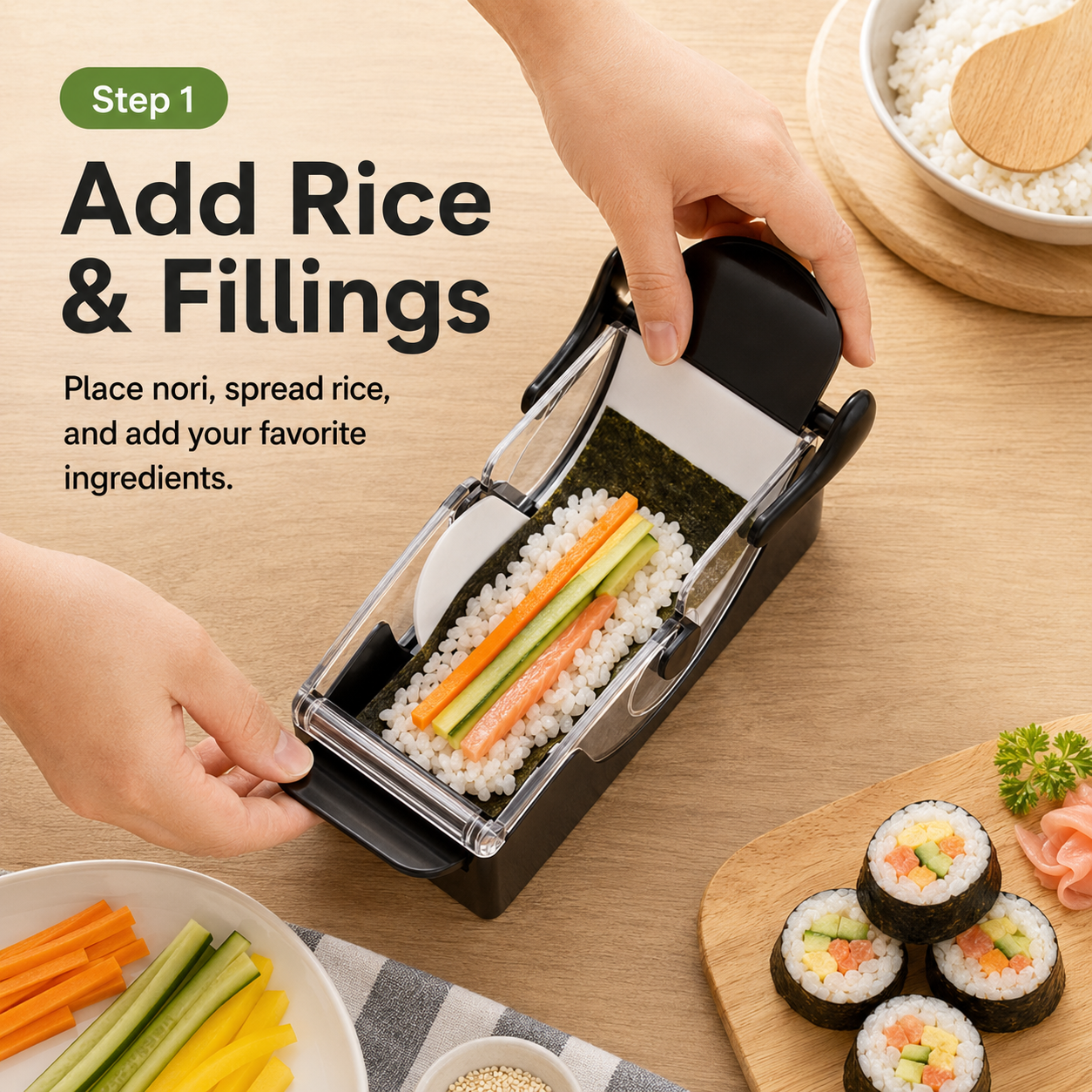 Sushi Maker Roller – Perfect Sushi Every Time! 🍣✨
