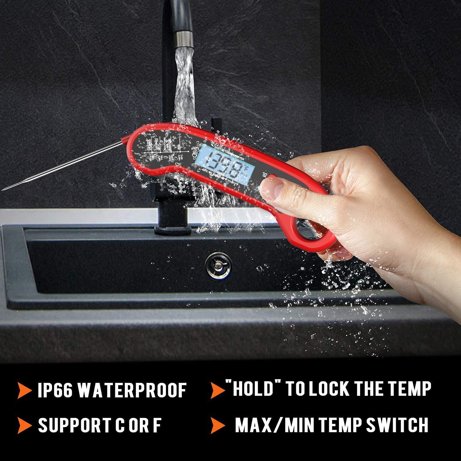 Instant Read Digital Meat Thermometer