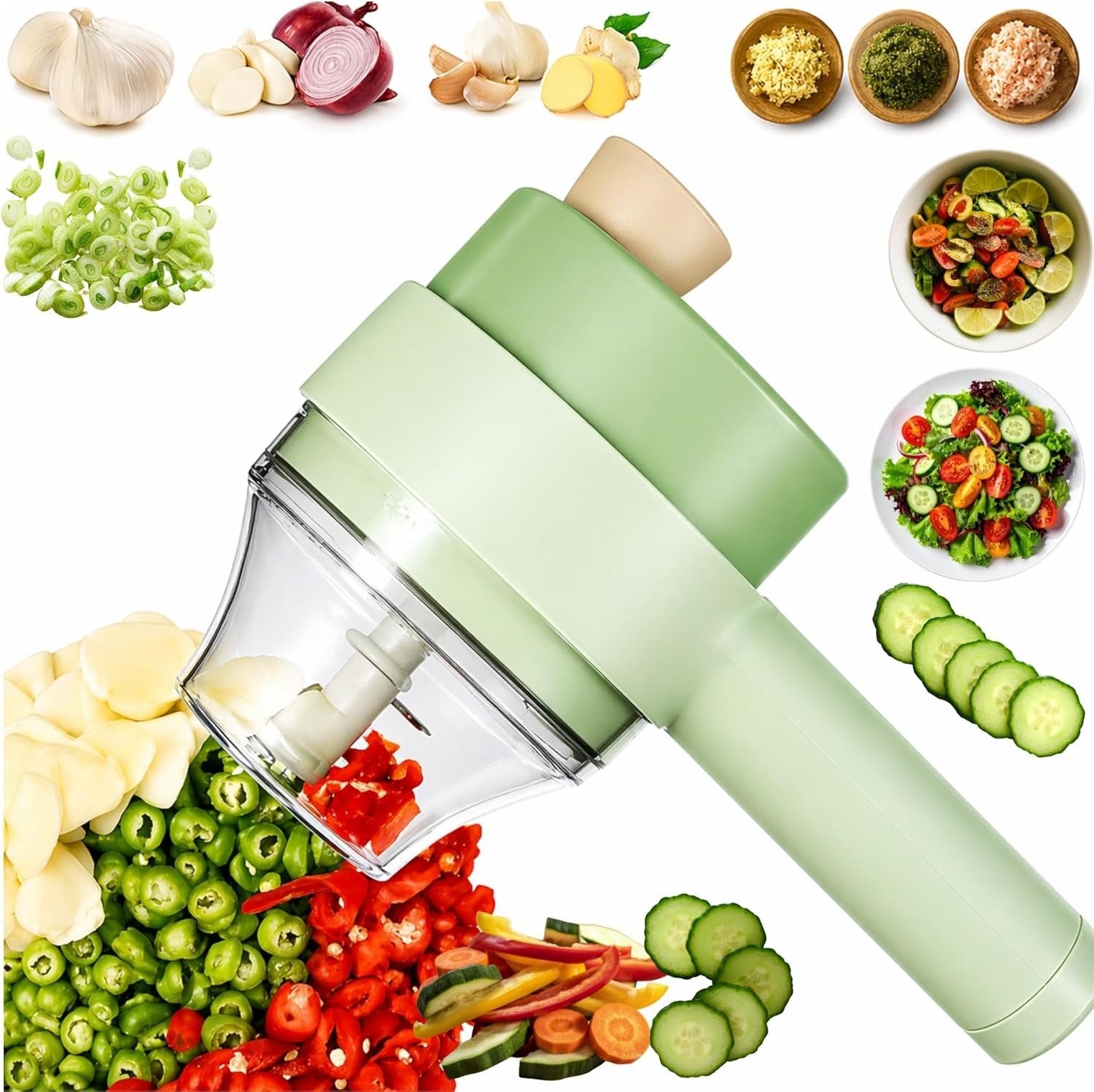 🥩Multifunctional Wireless Electric Vegetable Chopper for Home Use🧅