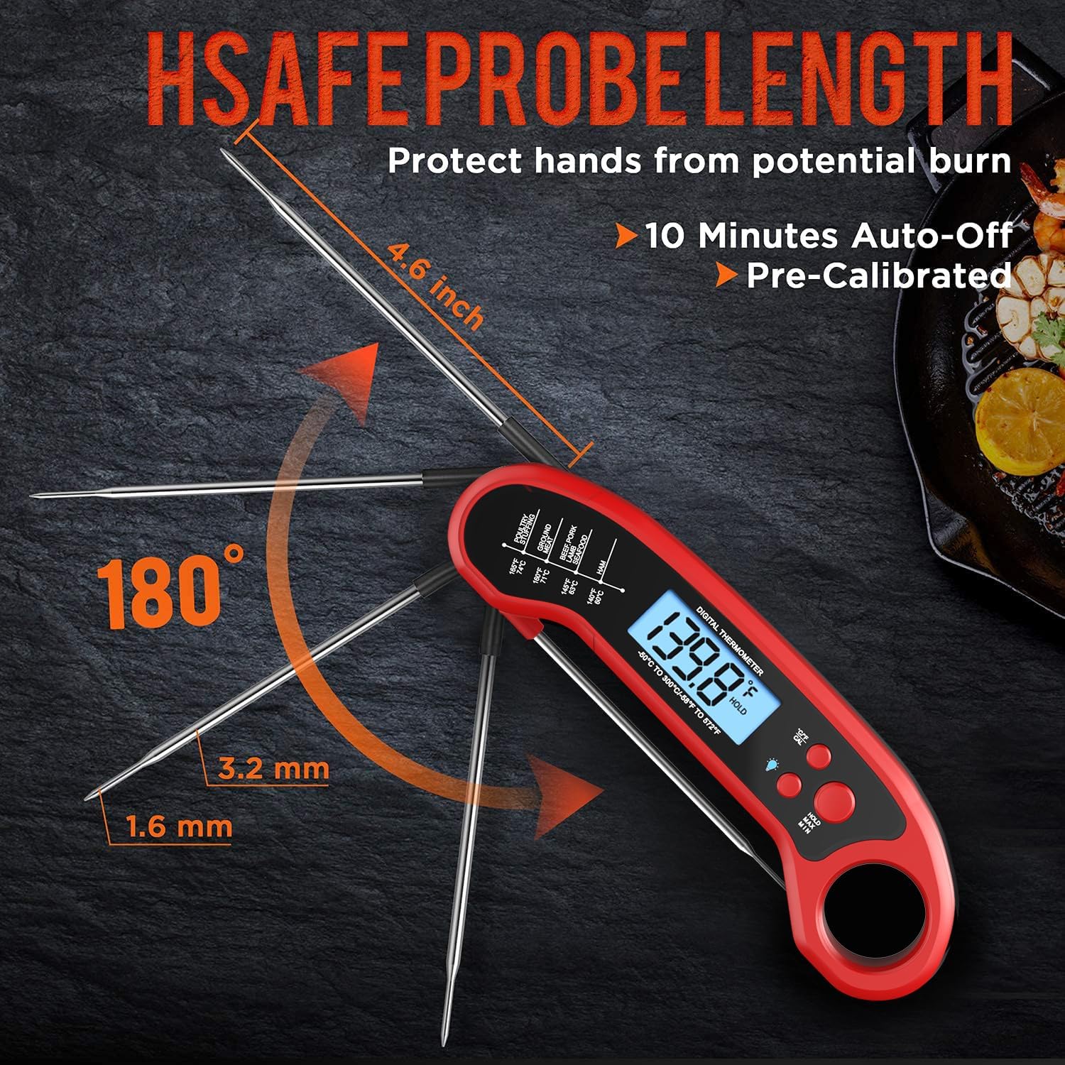 Instant Read Digital Meat Thermometer