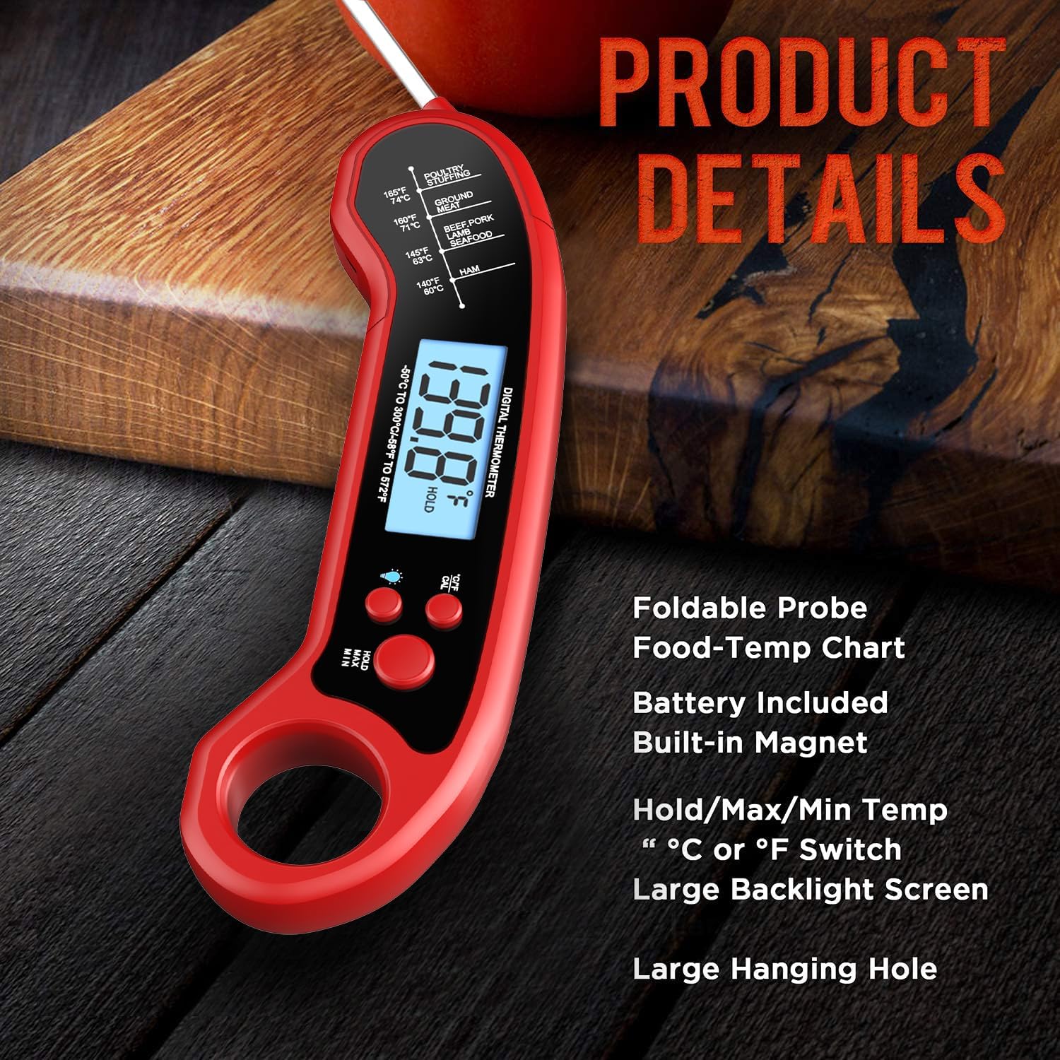 Instant Read Digital Meat Thermometer