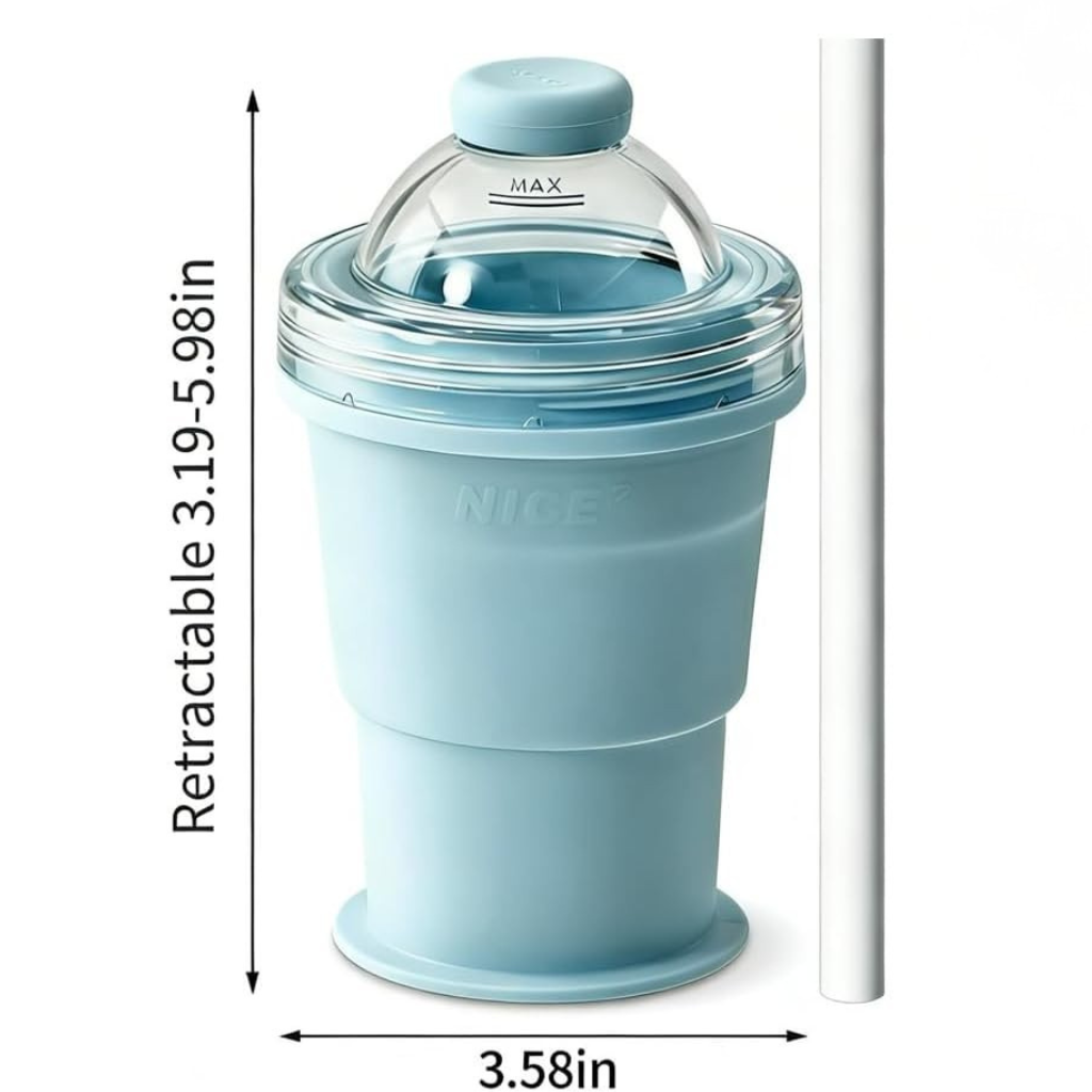 LuvianPros IceFold™ – Foldable Ice Cup with Straw
