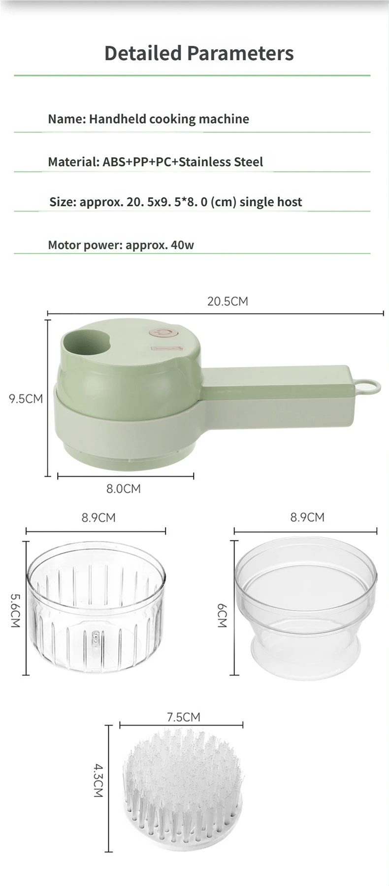 🥩Multifunctional Wireless Electric Vegetable Chopper for Home Use🧅