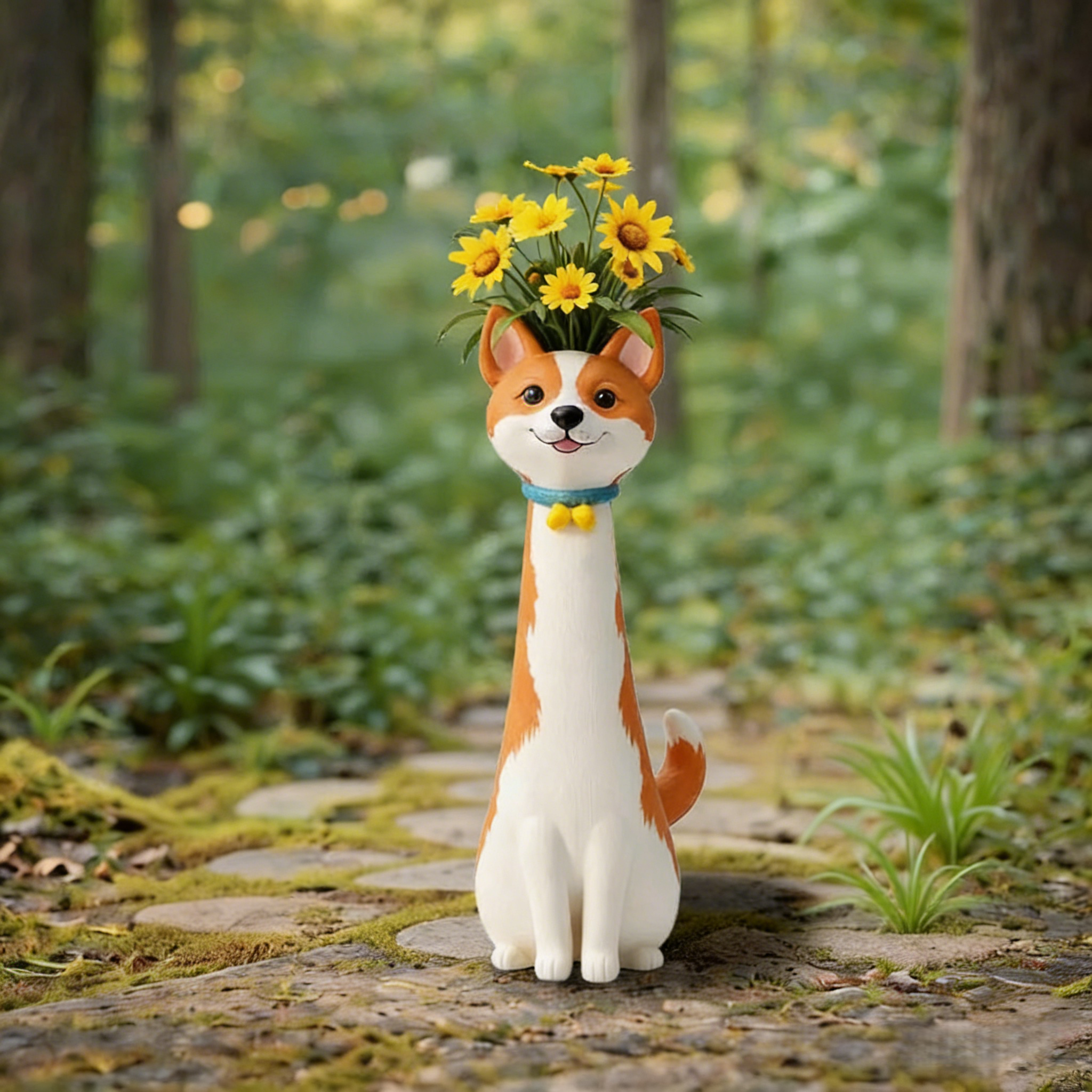 Handmade Cute Dog Vase