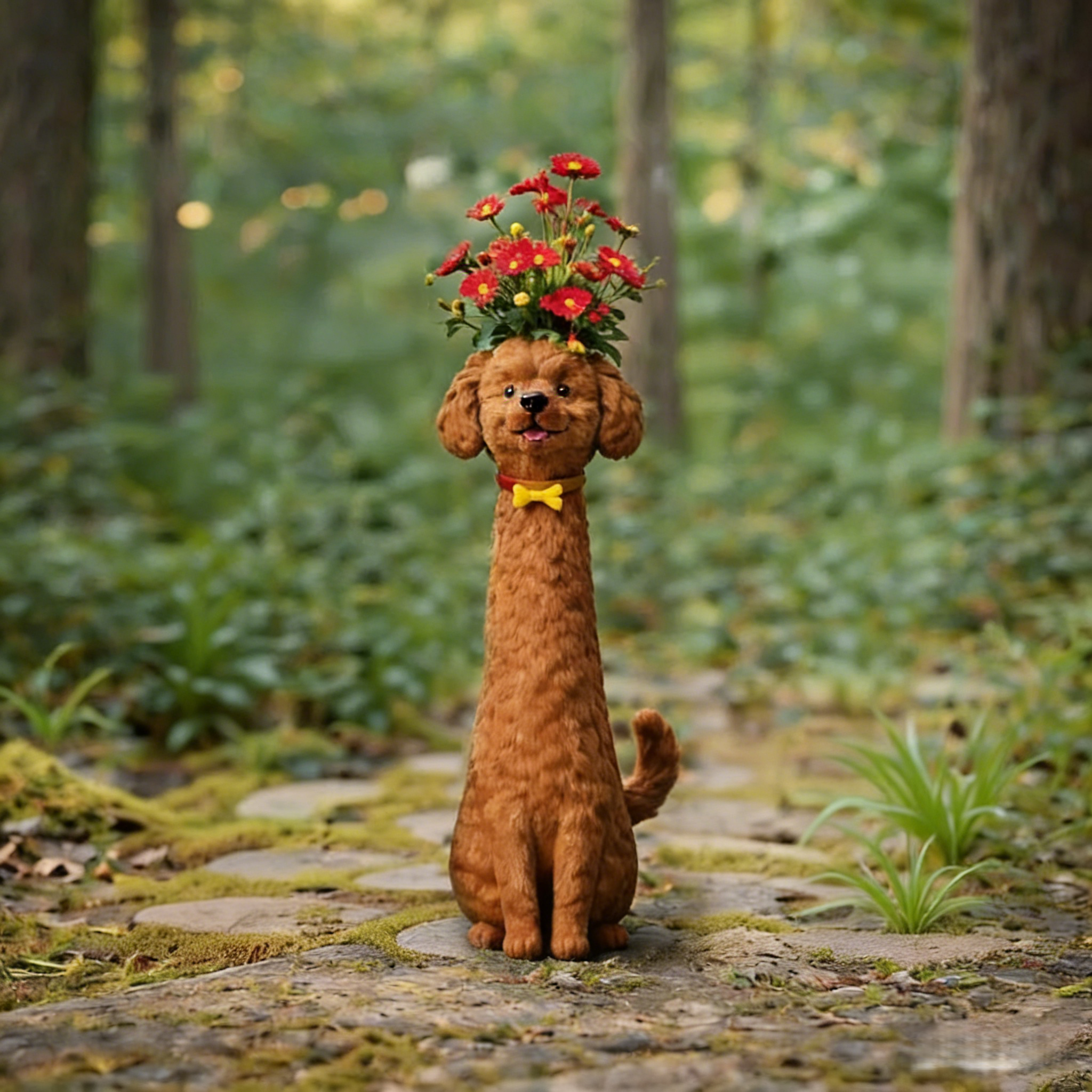 Handmade Cute Dog Vase