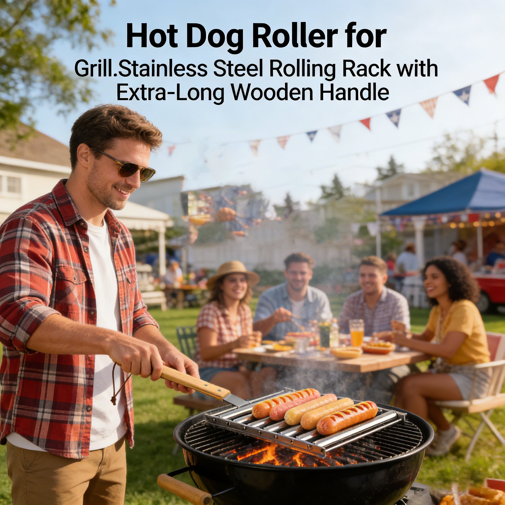 🌭 Hot Dog Roller for Grill