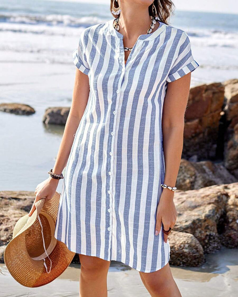 Elegant elegant striped dress