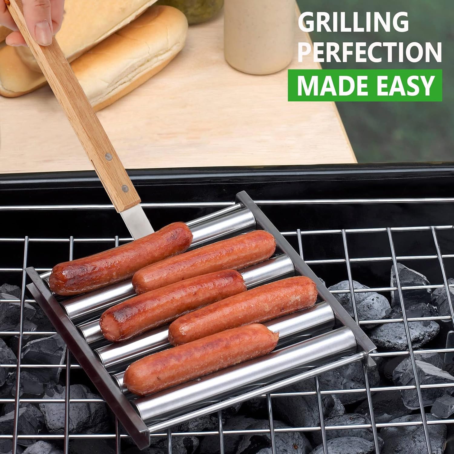 🌭 Hot Dog Roller for Grill