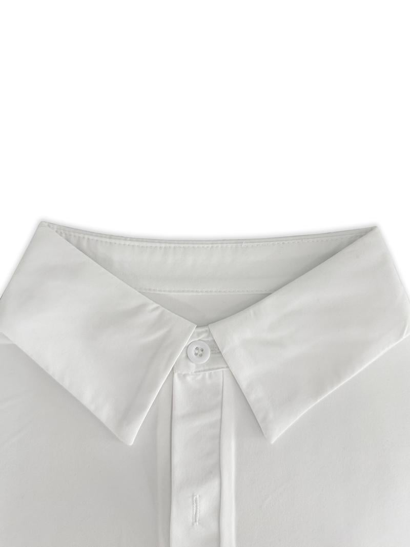 Women's Slim-Fit Button-Down Long-Sleeved Casual Shirt, Suitable for Daily Commuting Women's Slim-Fit Button-Down Long-Sleeved Casual Shirt, Suitable for Daily Commuting