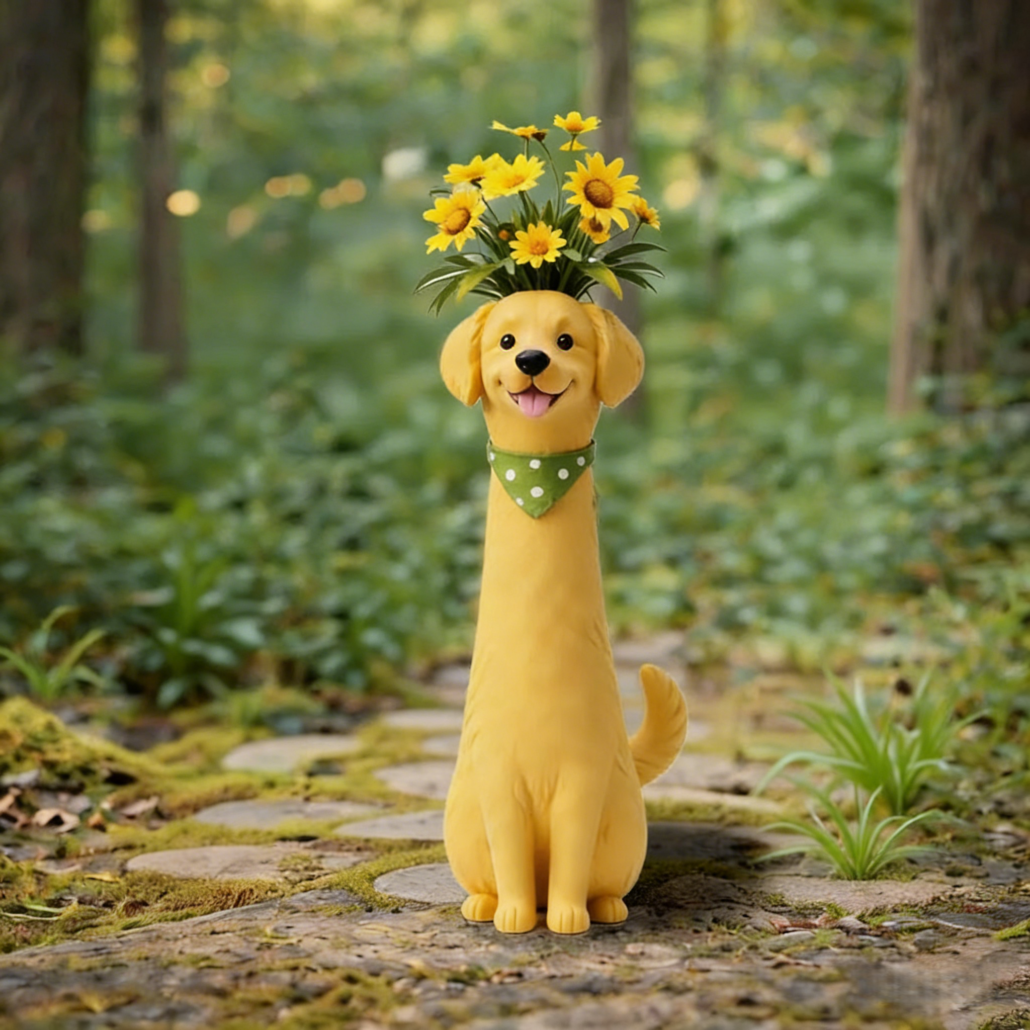 Handmade Cute Dog Vase