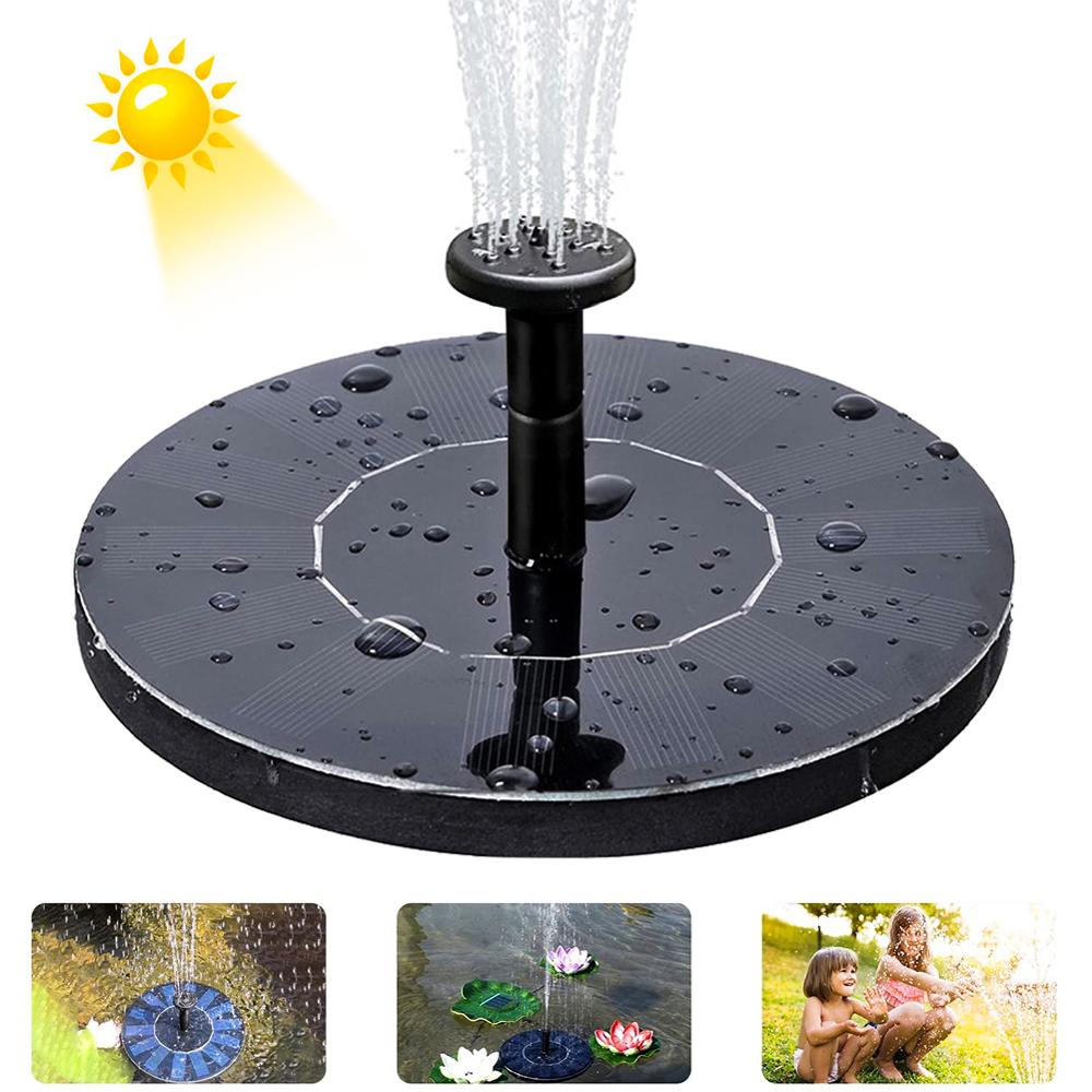 Floating Solar Garden Fountain