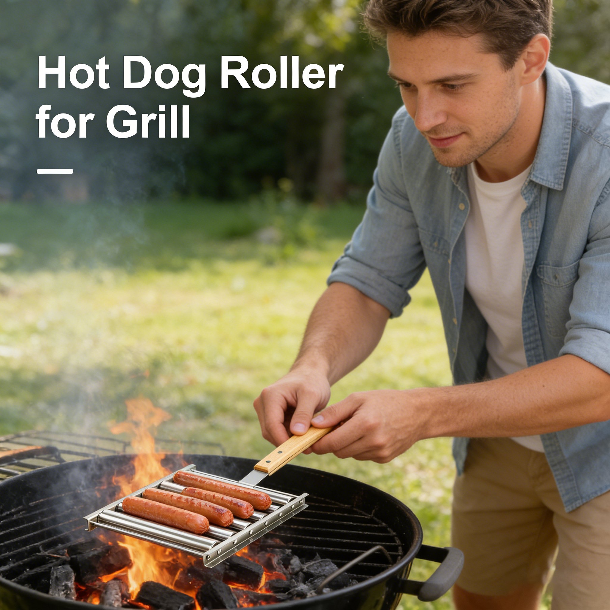 🌭 Hot Dog Roller for Grill
