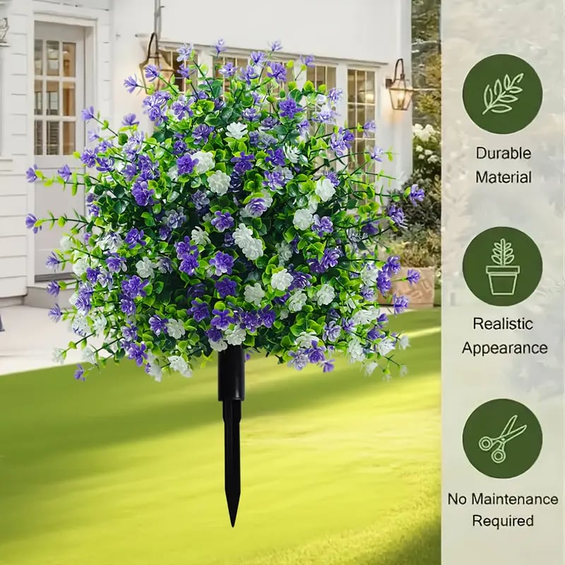 🌼Artificial potted trees with ground stakes