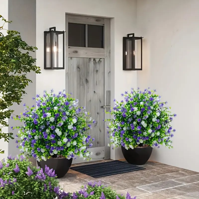 🌼Artificial potted trees with ground stakes