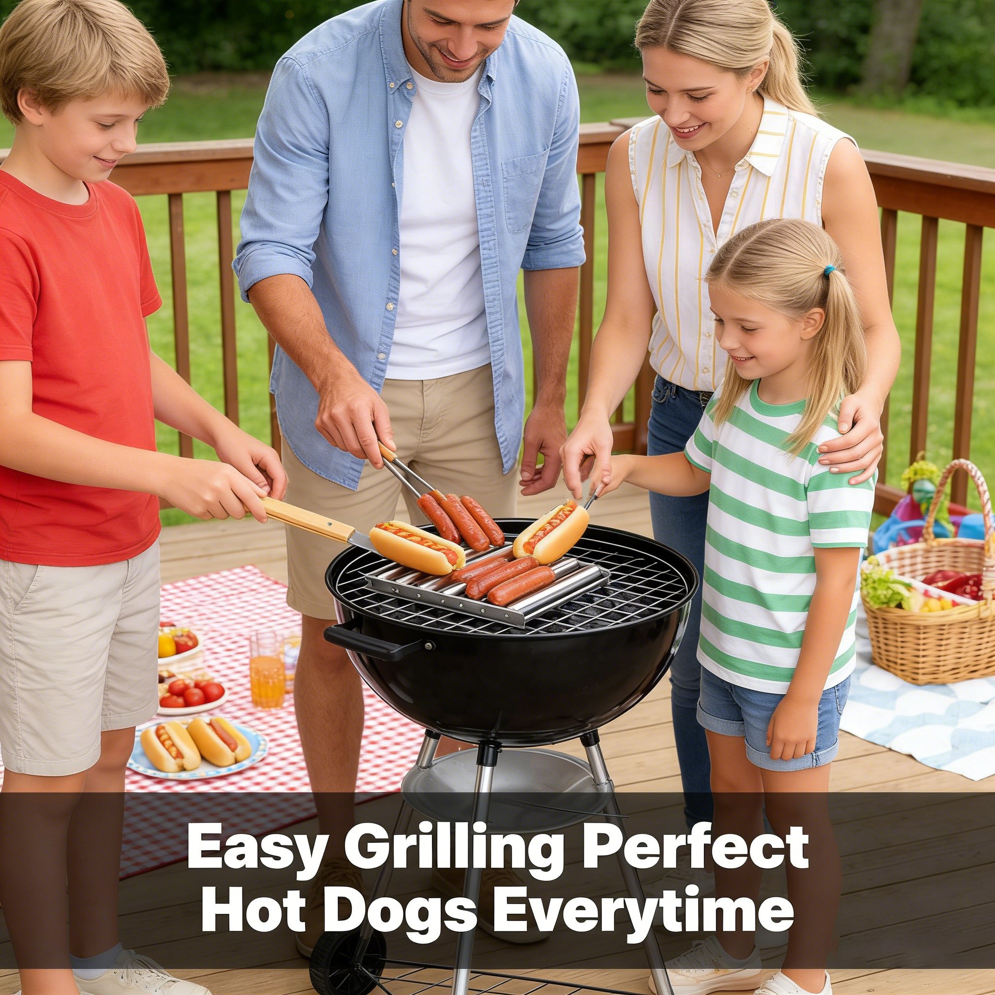 🌭 Hot Dog Roller for Grill