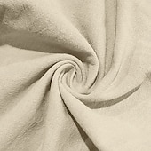 Men's Linen Pants Trousers Summer Pants Drawstring Elastic Waist Straight Leg Plain Comfort Breathable Full Length Casual Daily Holiday Vacation Fashion Black White