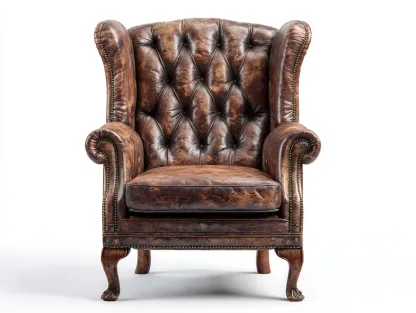 Sillón de piel estilo clásico 85x90x105 cm - marrón - diseño elegante para salón-Roomgohome