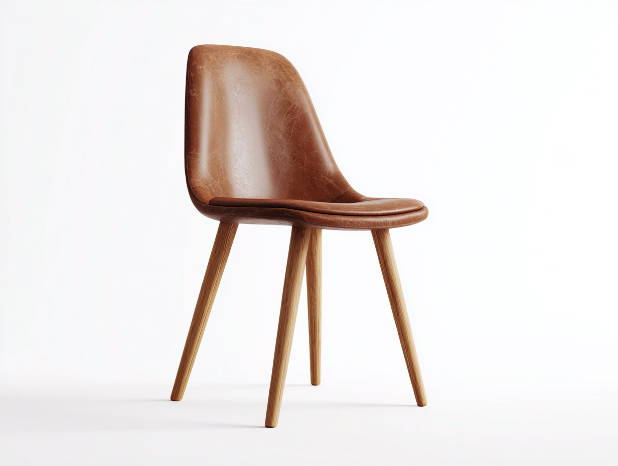 Sillas de comedor tapizadas con patas de madera 48x55x82 cm - marrón - diseño moderno-Bamboogetpad