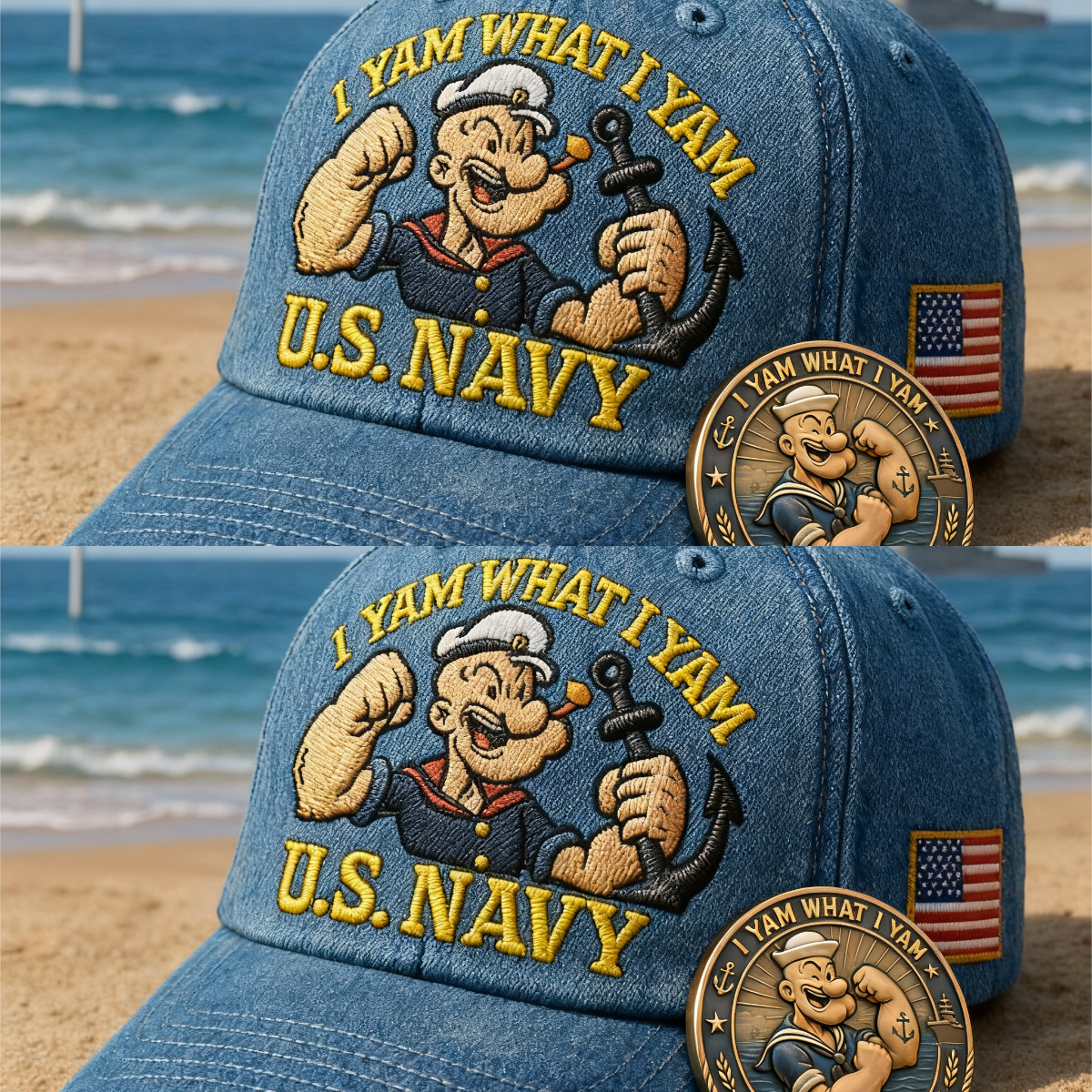 🏅Last Day Sale 70% OFF - 🇺🇸U.S. Navy Commemorative Cap & Coin – Anchor of Freedom⚓