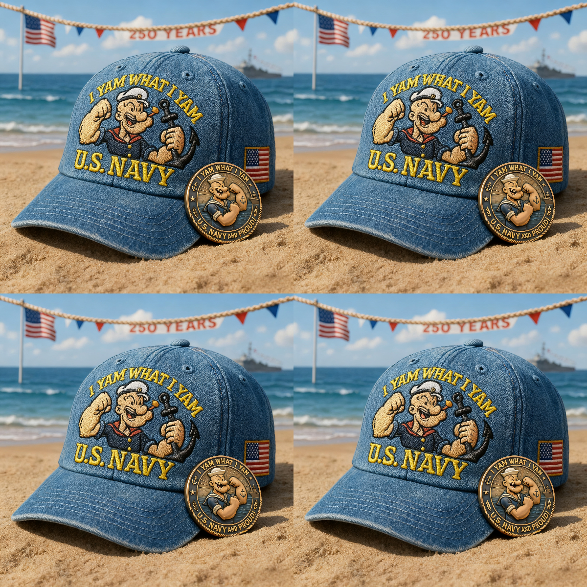 🏅Last Day Sale 70% OFF - 🇺🇸U.S. Navy Commemorative Cap & Coin – Anchor of Freedom⚓