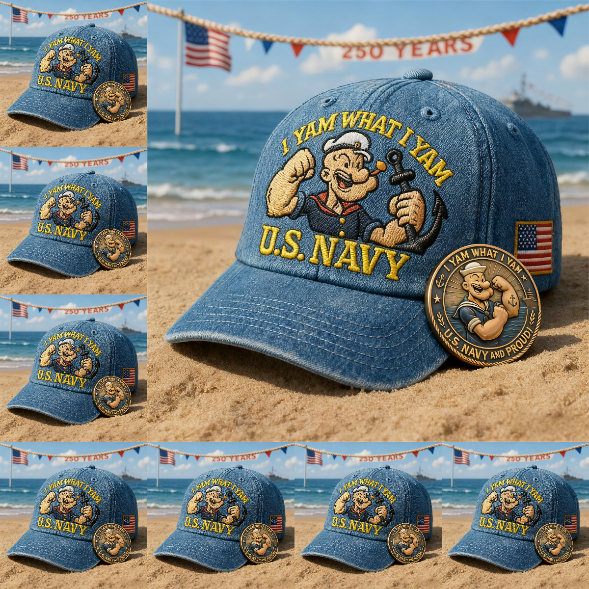 🏅Last Day Sale 70% OFF - 🇺🇸U.S. Navy Commemorative Cap & Coin – Anchor of Freedom⚓