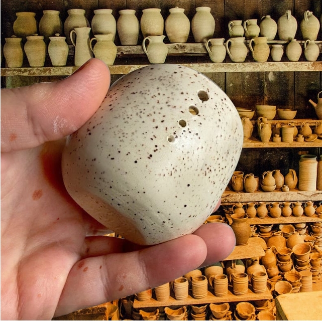 🔥100% Handmade Earthenware Herb/Coriander Stripper