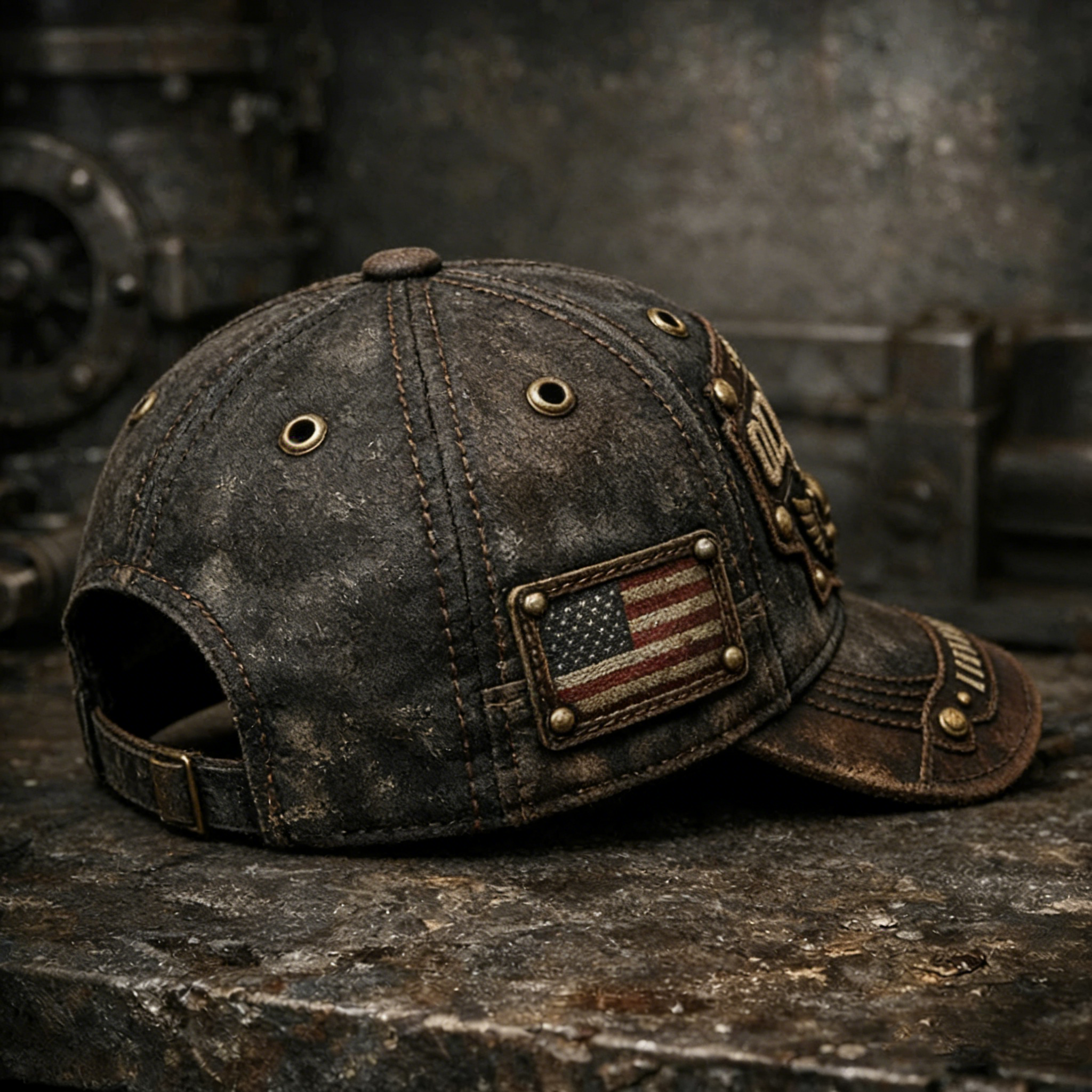❤️Old Fuckers Club-Handmade leather Vintage Baseball Cap🎁-BUY 3 FREE SHIPPING