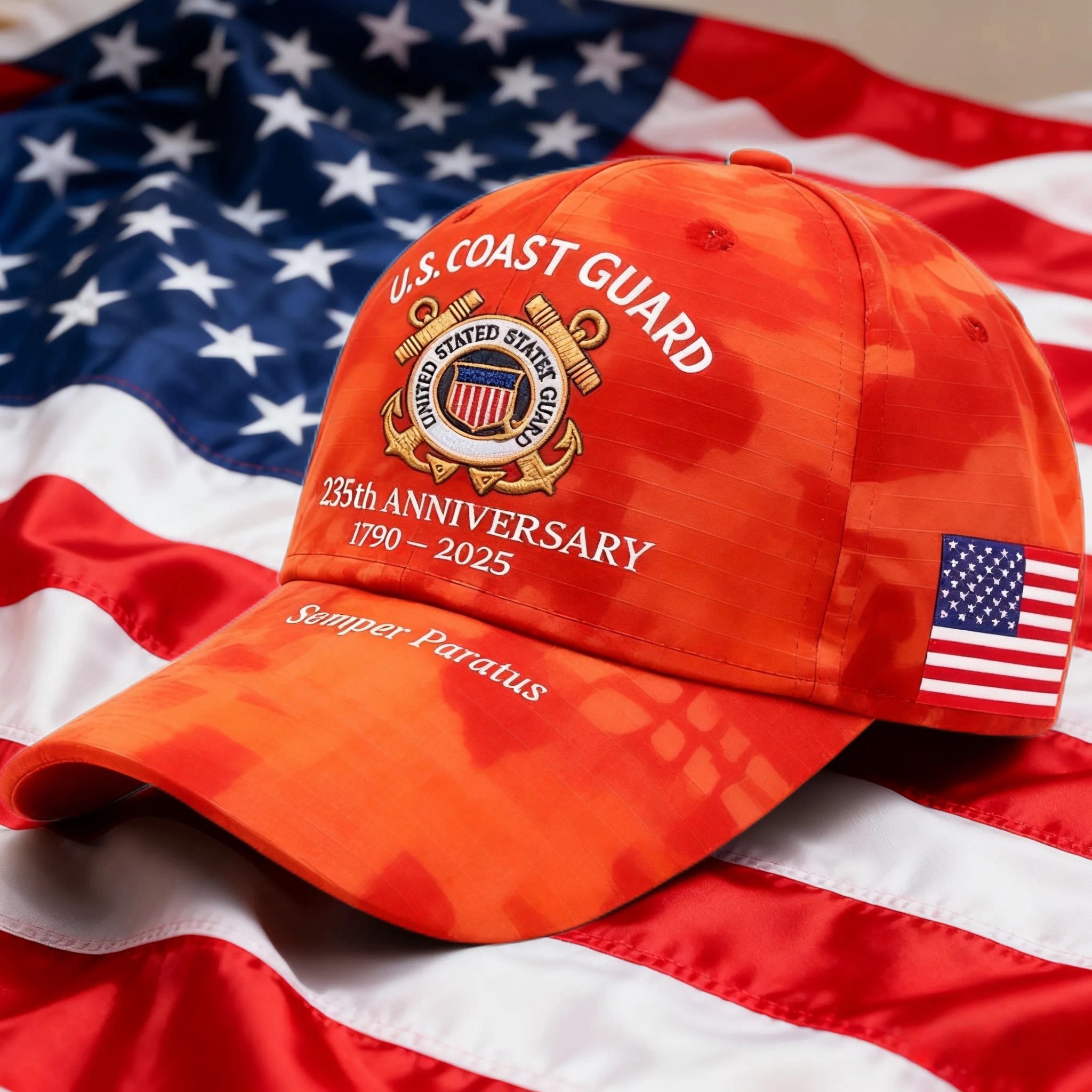 🚤 U.S. Coast Guard 235th Anniversary Commemorative Cap🎁With 1 Free USCG Coin 🪙-Buy More Save More