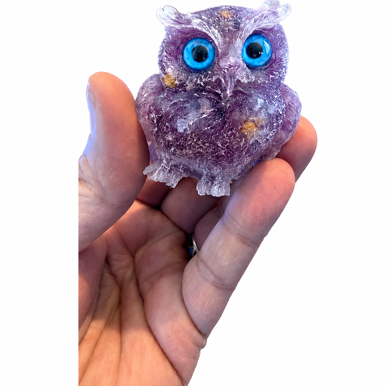 🔥Handmade Natural Crystal Gemstone Owl - Ready to Ship