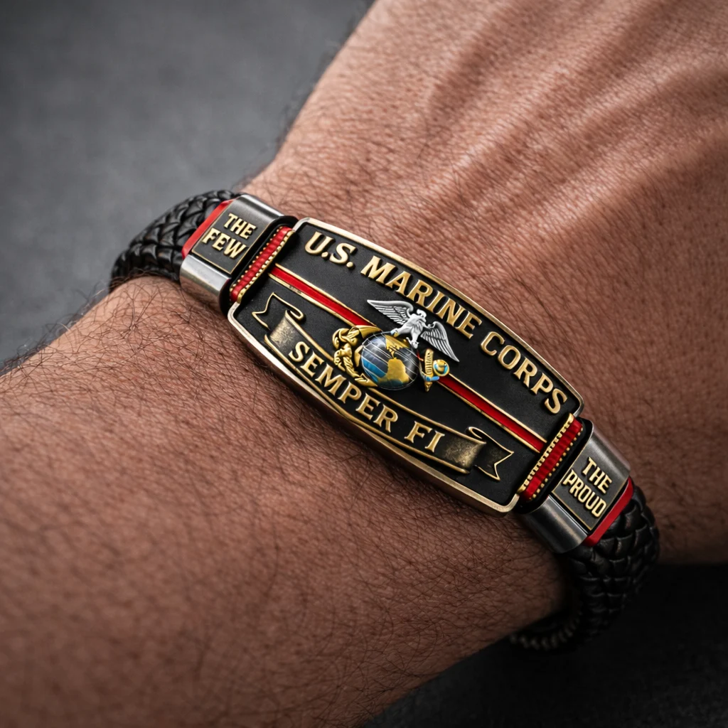 U.S. Marine Corps “Semper Fi” Bracelet, 🔥Buy 2 FREE SHIPPING!