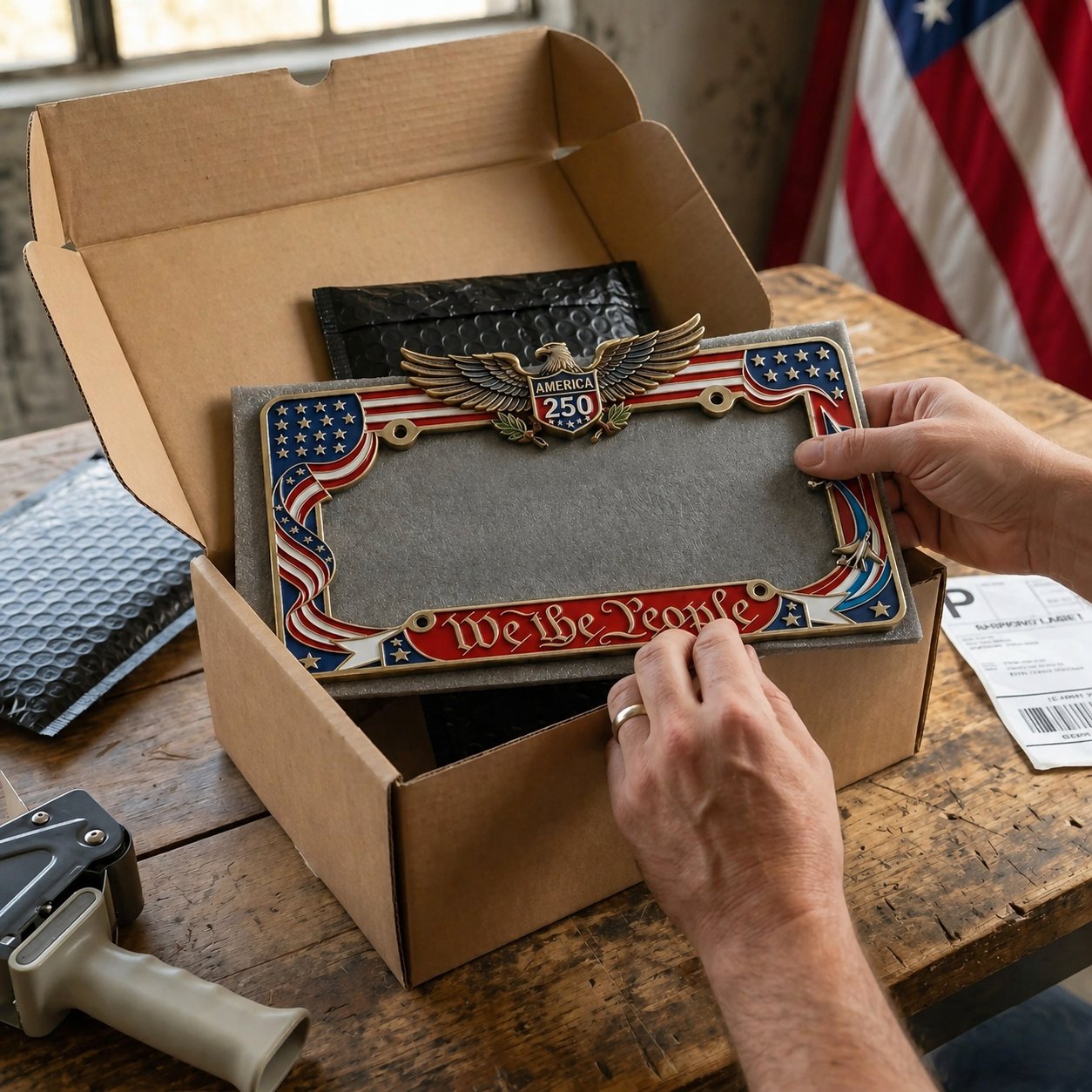 🔥LAST DAY 49% OFF-🦅 250th Anniversary Commemorative License Plate Frame.