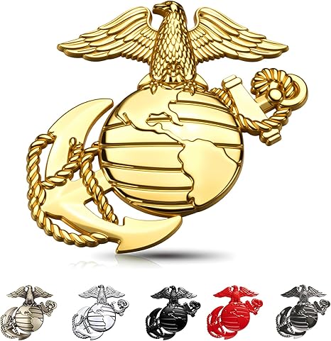  250th Anniversary U.S. Marine Corps Metal Cars Emblem