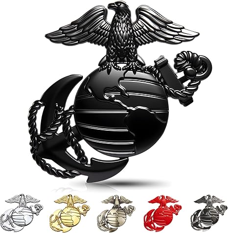  250th Anniversary U.S. Marine Corps Metal Cars Emblem