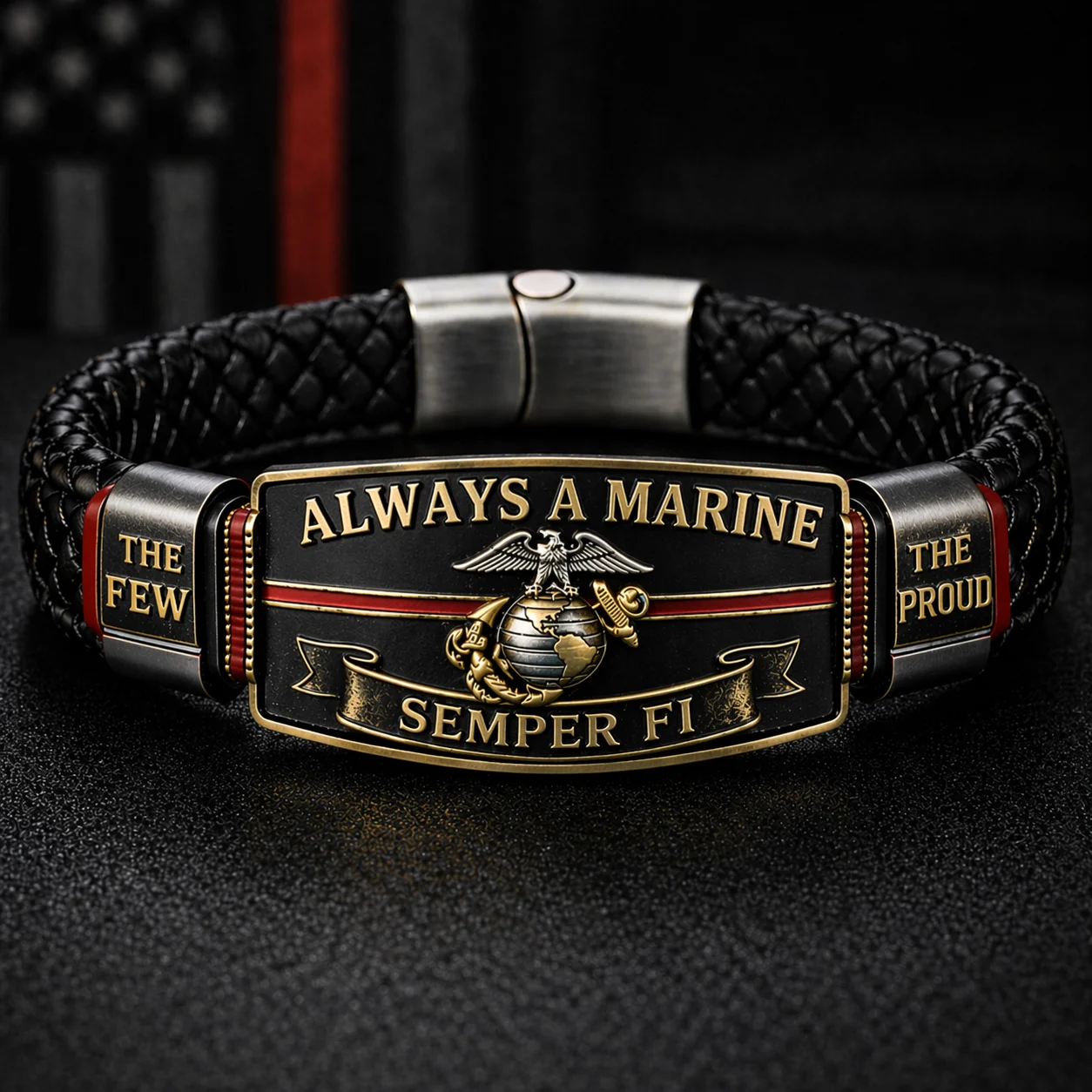U.S. Marine Corps “Semper Fi” Bracelet, 🔥Buy 2 FREE SHIPPING!