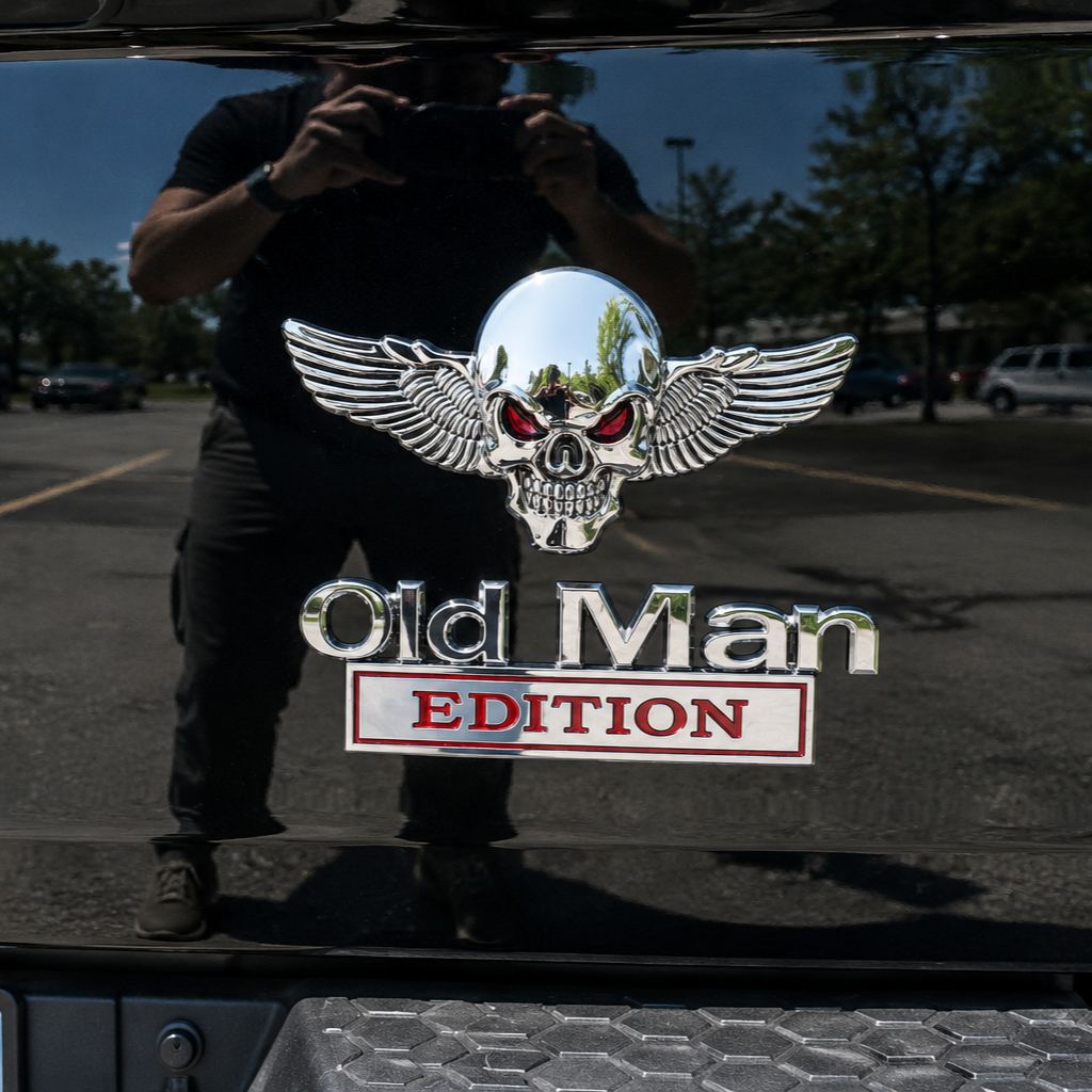 Old Man Edition Metal Badge