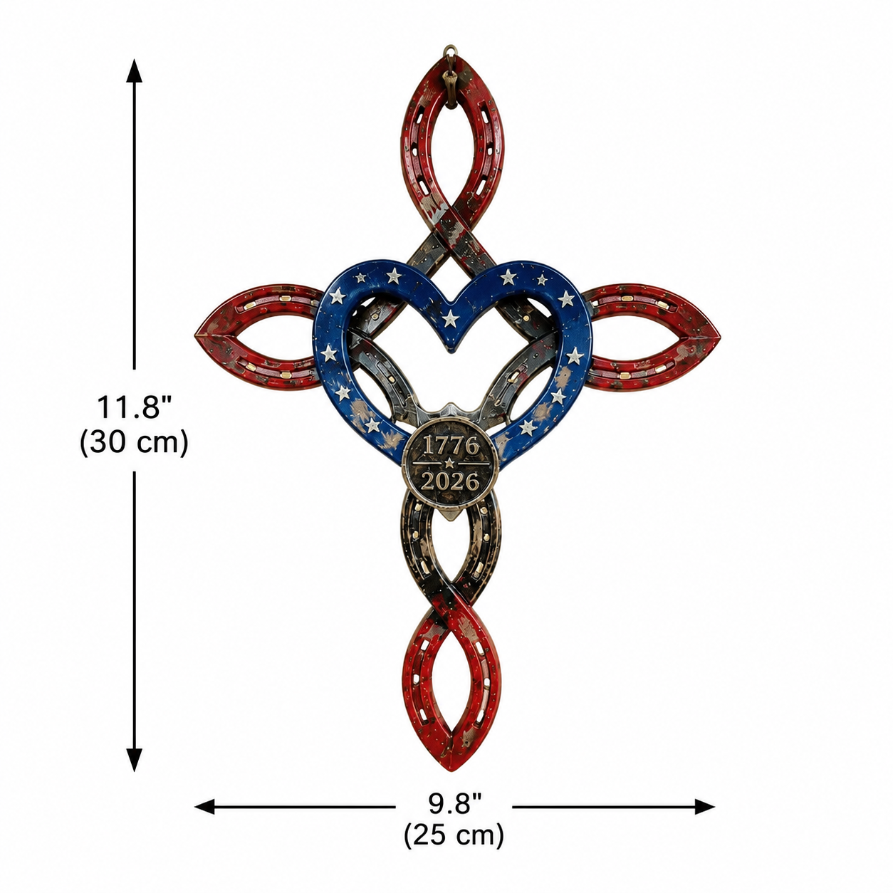 🇺🇸 America 250th Rustic Horseshoe Cross — My Story & My Hands