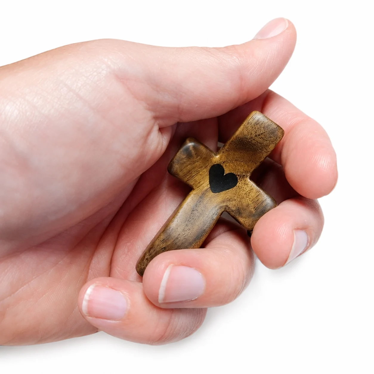 ✝️100% Handmade Wooden Cross My Heart(James Bottoms Handmade®)