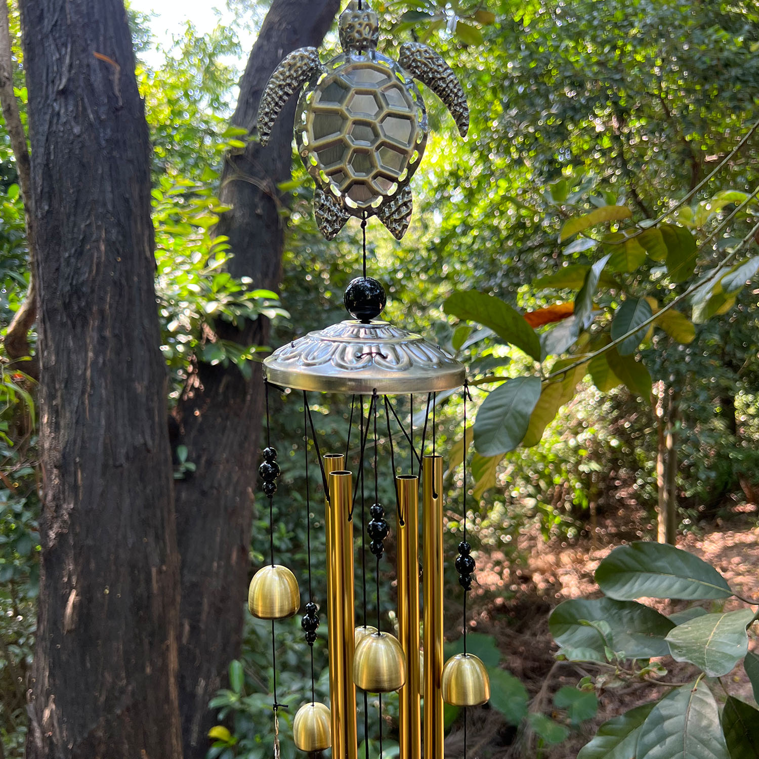 🐢🐘🦋Pure hand-made Copper animal wind chimes collection 