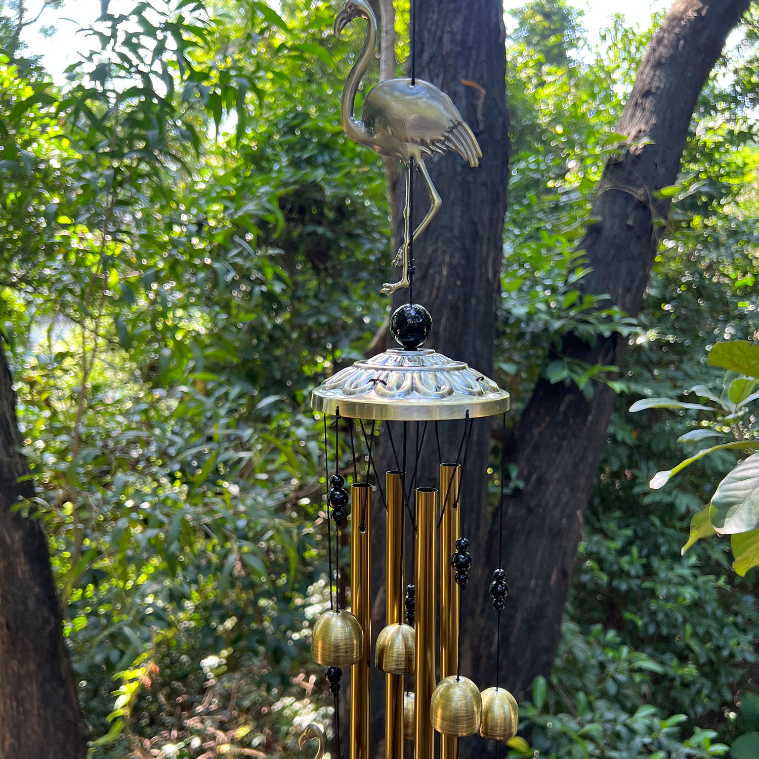 🐢🐘🦋Pure hand-made Copper animal wind chimes collection 
