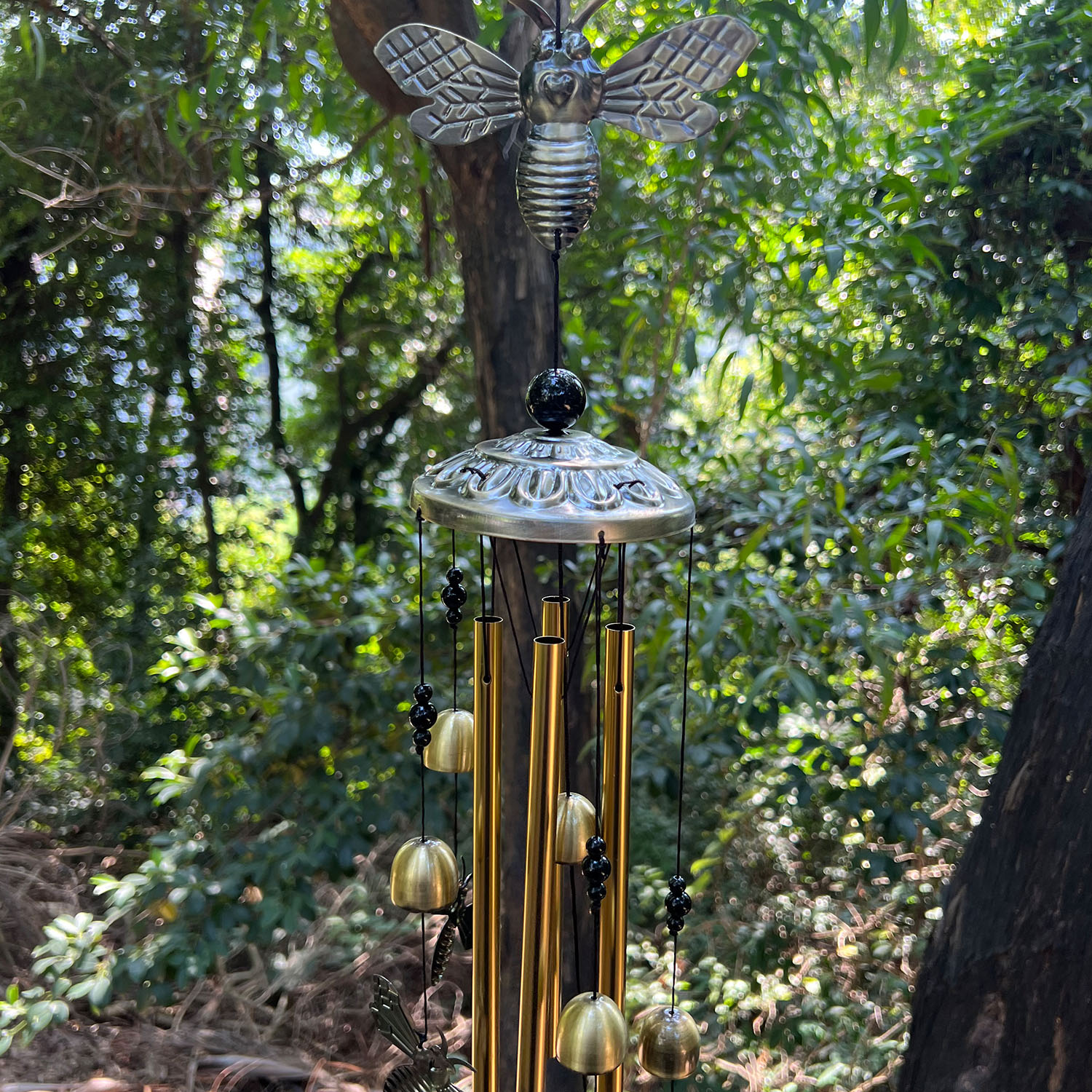 🐢🐘🦋Pure hand-made Copper animal wind chimes collection 