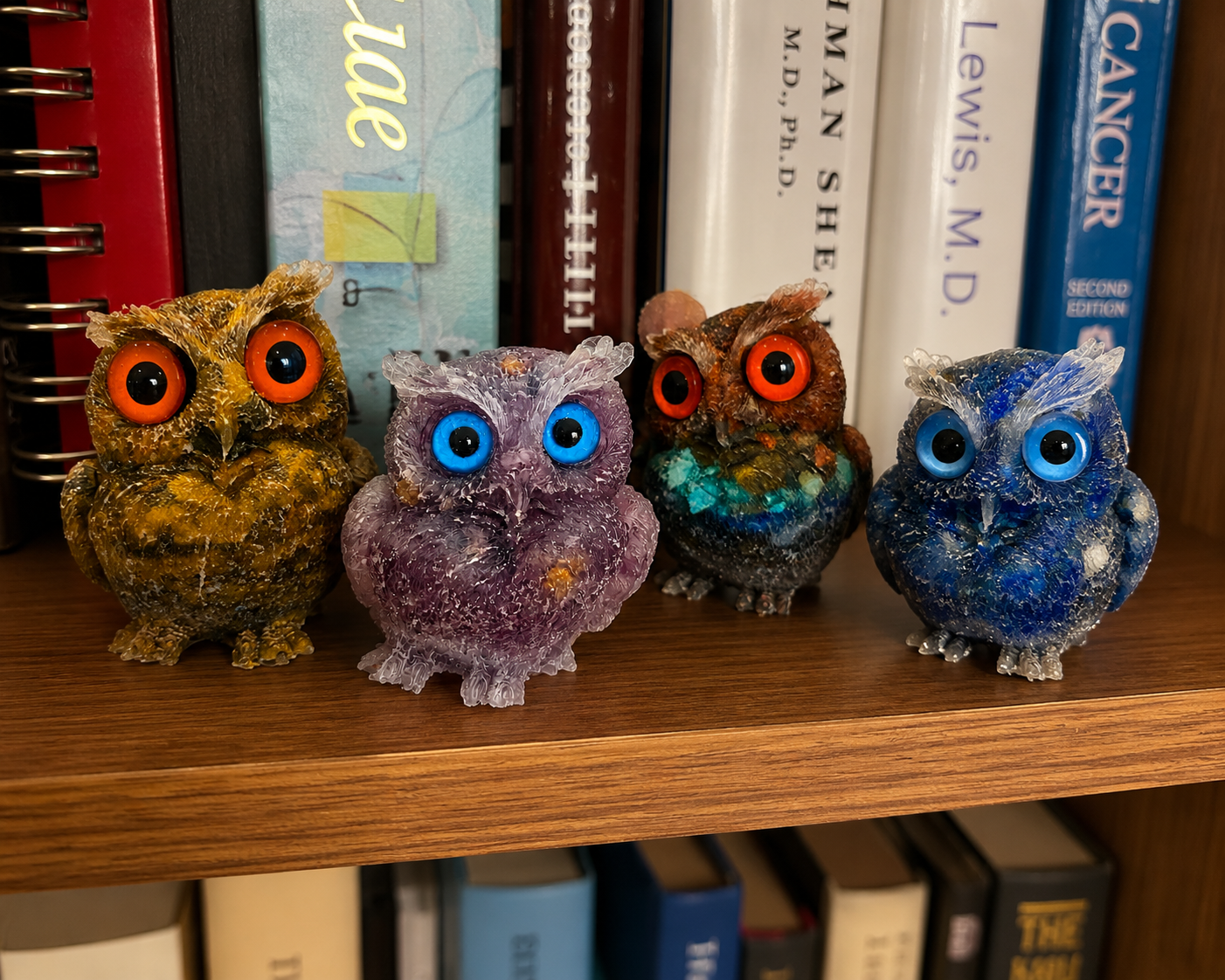 🔥Handmade Natural Crystal Gemstone Owl - Ready to Ship