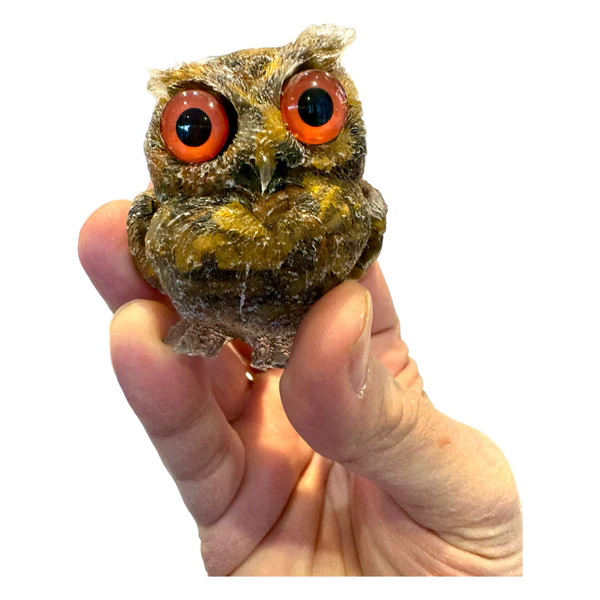 🔥Handmade Natural Crystal Gemstone Owl - Ready to Ship