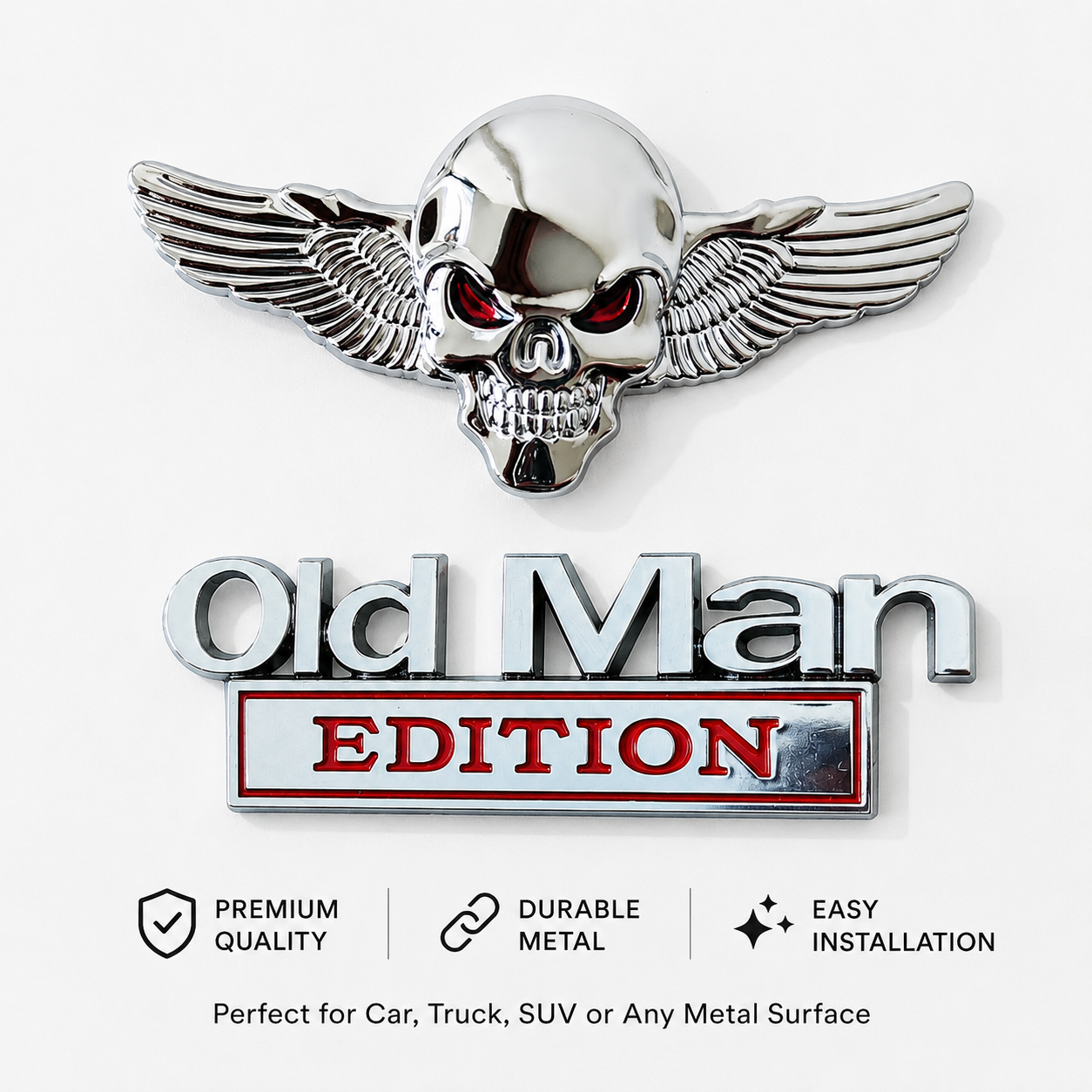 Old Man Edition Metal Badge