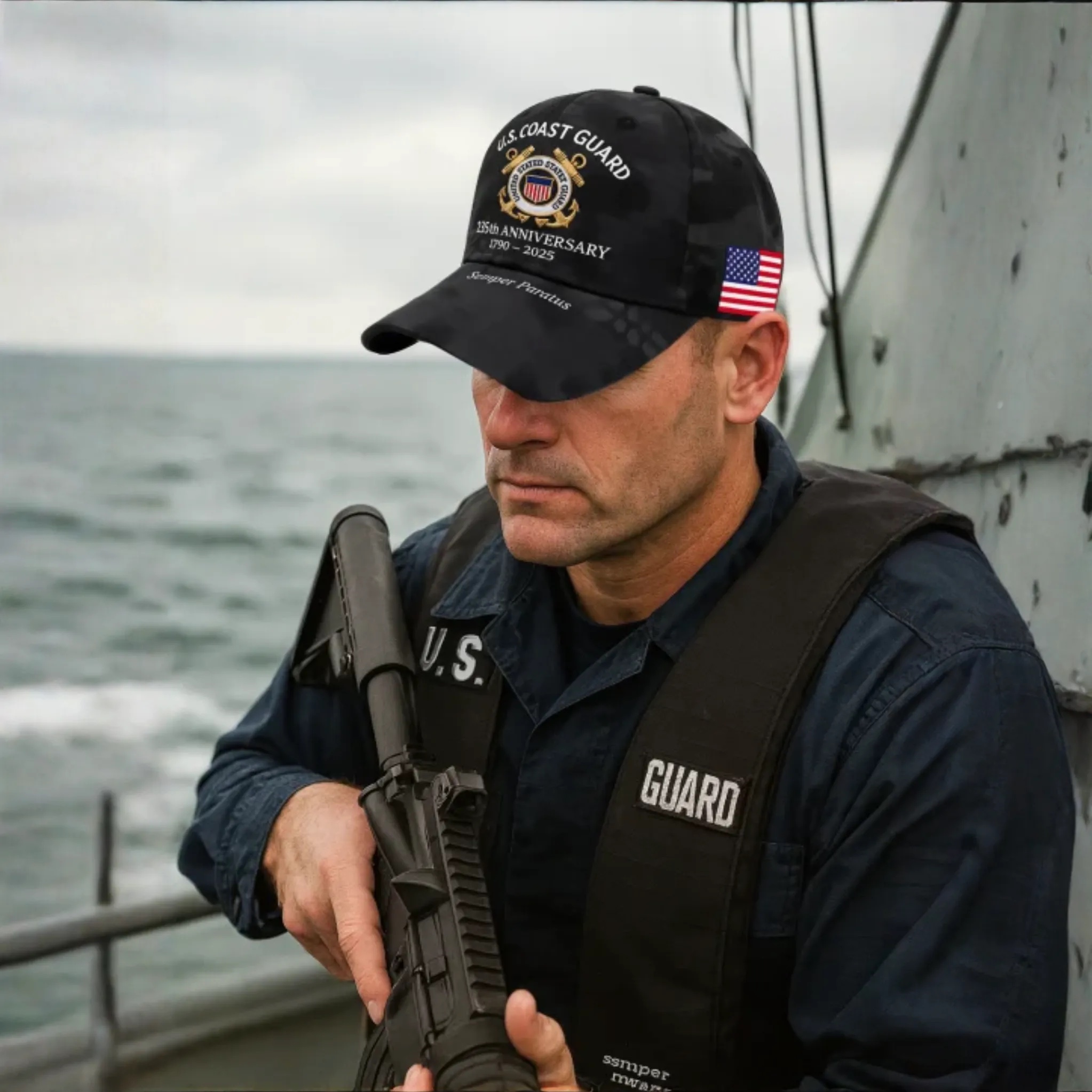 🚤 U.S. Coast Guard 235th Anniversary Commemorative Cap🎁With 1 Free USCG Coin 🪙-Buy More Save More