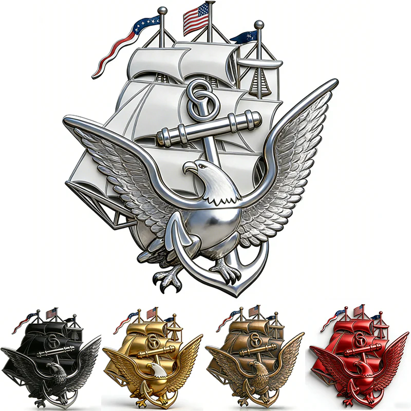 250th Anniversary U.S. NAVY Metal Car Emblem