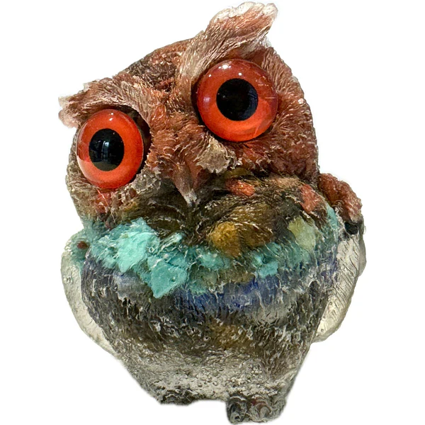 🔥Handmade Natural Crystal Gemstone Owl - Ready to Ship