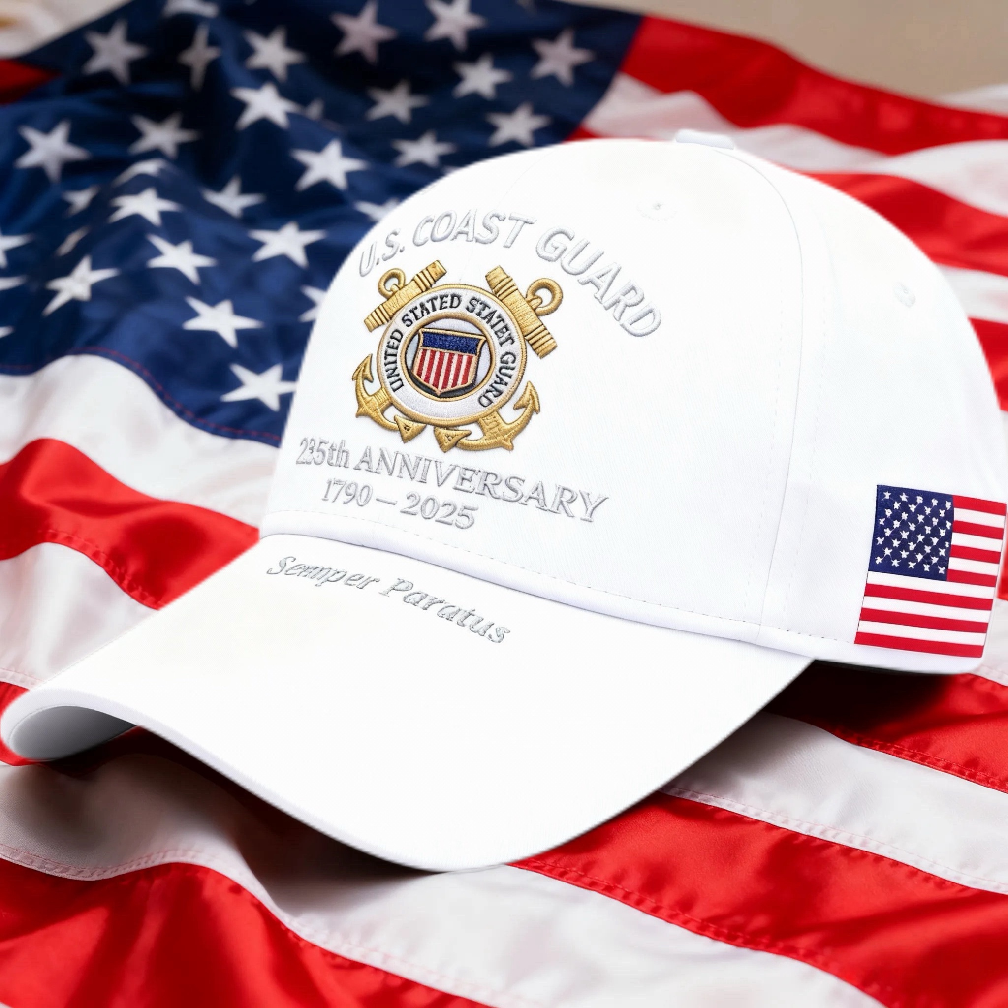 🚤 U.S. Coast Guard 235th Anniversary Commemorative Cap🎁With 1 Free USCG Coin 🪙-Buy More Save More