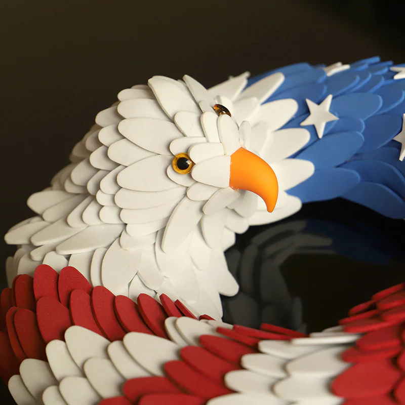 Handmade U.S Eagle 250th Anniversary Patriotic Wreath💖BUY 2 FREE SHIPPING