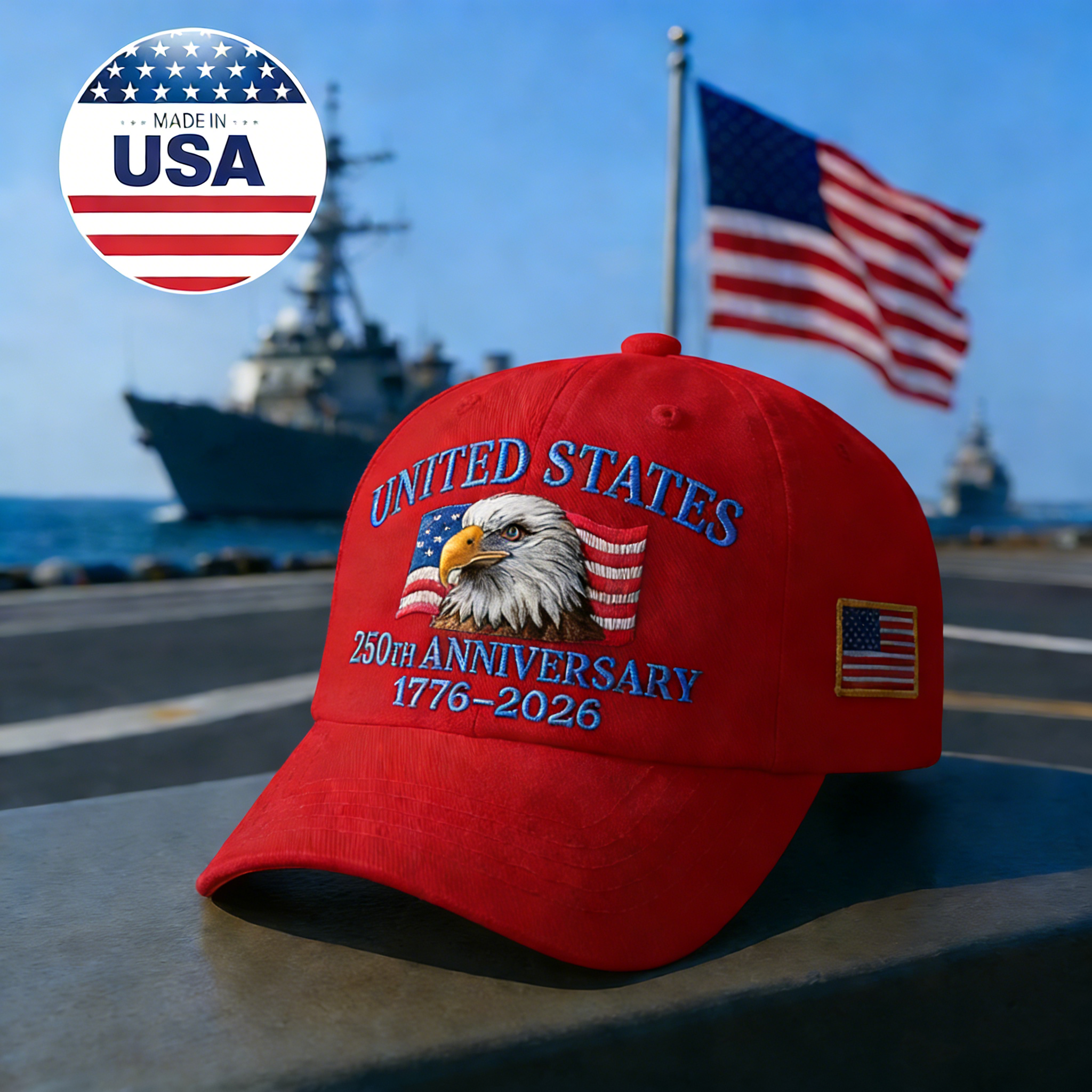 United States 250th Anniversary Hat - Made in America