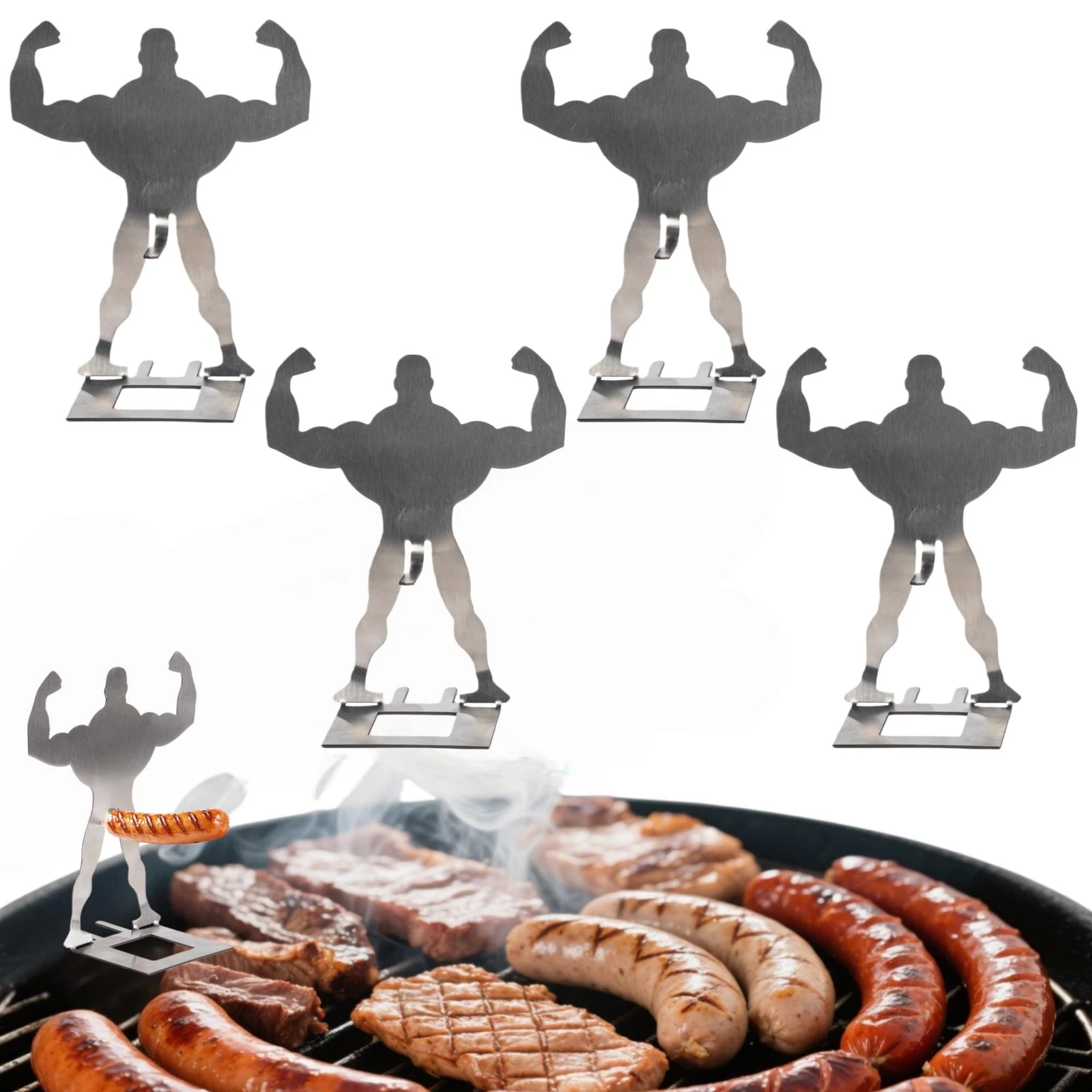 Funny BBQ Man HotDog Holders